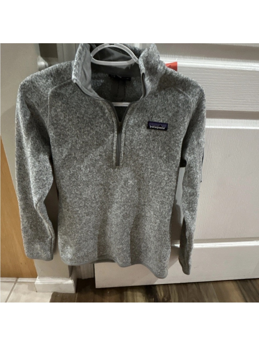 Patagonia Heather Gray Quarter-Zip Fleece Pullover